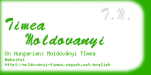 timea moldovanyi business card