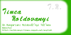 timea moldovanyi business card